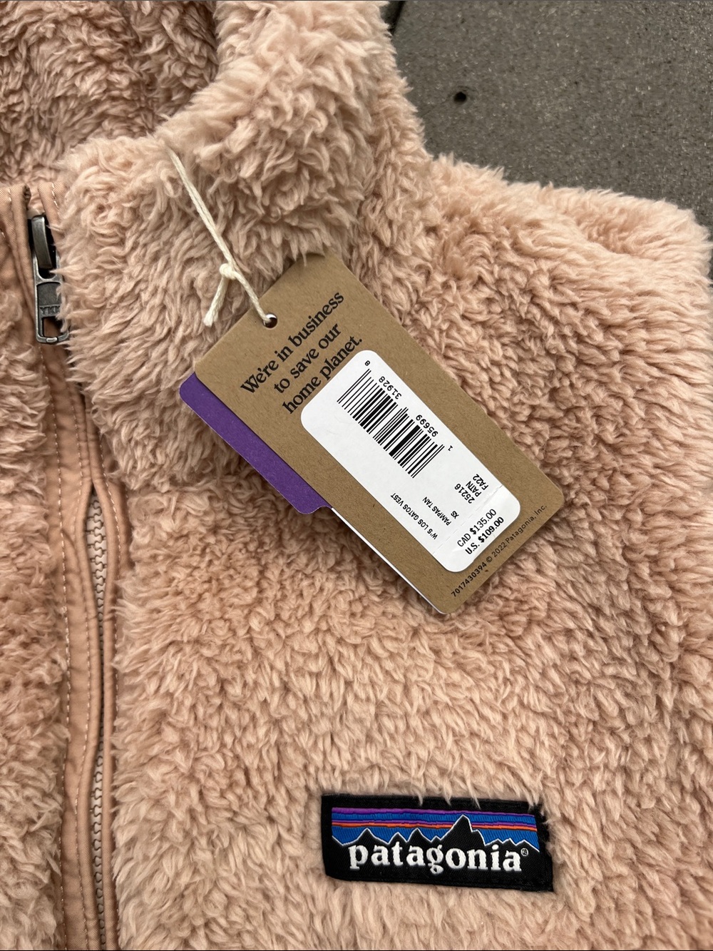 Patagonia Women’s Los Gatos Vest- Pampas Tan size XS NWT - Picture 3 of 6